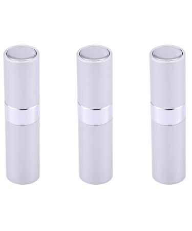 Vadillo 3X 8 Ml Portable Travel Mini Bottle Refillable Empty Perfume Atomizer - Silver