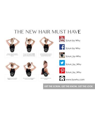 Scrun Hair Tool - Classic Brown Hair Donut & Pillow for Elegant Buns & Hairstyles | Includes Hairpins & Manual - Buy Online on GoSupps.com