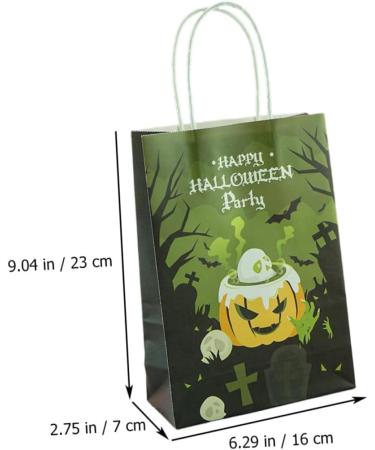 PRETYZOOM 12pcs Halloween Paper Bag Candy Bags Trick or Treat Bag Pouch Packing Paper Bag Decorate Delicate - Buy Online on GoSupps.com