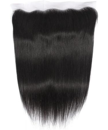 HEFABRIGHT HD Frontal Human Hair 13X4 Lace Closure Front Straight Wave Virgin Human Hair 13X4 Lace Frontal 150 Density Free Part Pre Plucked Hairline Baby Hair Around Natural Black 18 Inch 18 Inch Straight Wave 13x4 Lace Closure - Buy Online on GoSupps.com