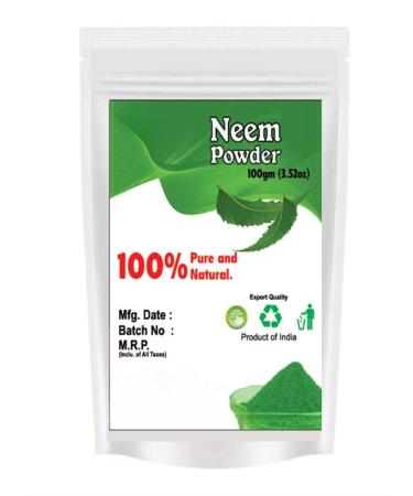 Organic & Natural Neem Powder for Hair & Skin - Pack of 1(100 gm Each)