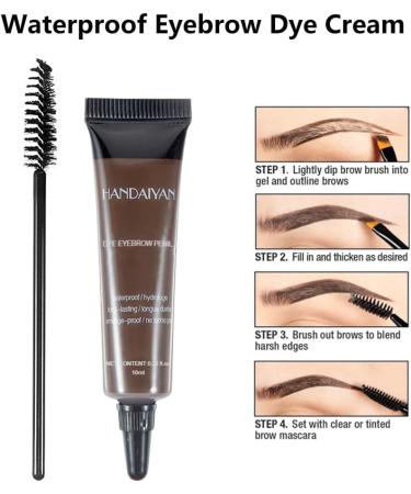  BNOYONERAS Eyebrow Tinting Kit Eyebrow Tinting Professional Eyebrow Makeup Gel Eyebrow Kit Waterproof and Long-Lasting Dark Brown - Buy Online on GoSupps.com