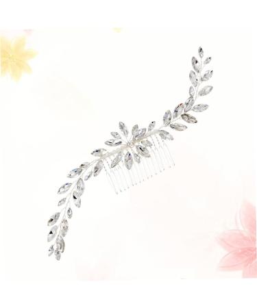 FRCOLOR Bridal Hair Comb Bridal Combs Hair Side Combs Bridal Headpiece Jewellery Hair Comb Leaf Hair Pin Headpiece for the Bride Hair Comb Made of Crystal Miss Wedding Hairpiece - Buy Online on GoSupps.com