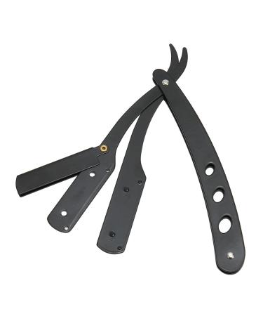 Professional Straight Edge Barber Razor Holder | Foldable Alloy Blade Holder | Ultimate Trimmer Rack for Men - Buy Online on GoSupps.com