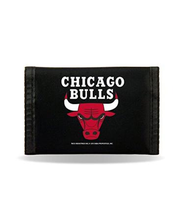 Rico Industries NBA Basketball Nylon Tri-Fold Wallet Chicago Bulls-Black - Buy Online on GoSupps.com
