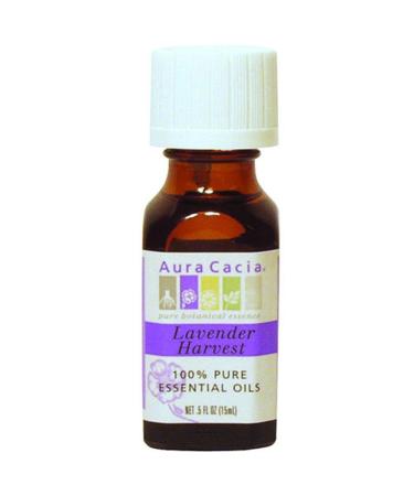 Aura Cacia Lavender Harvest Essential Oil Blend 1/2 Oz. Bottle