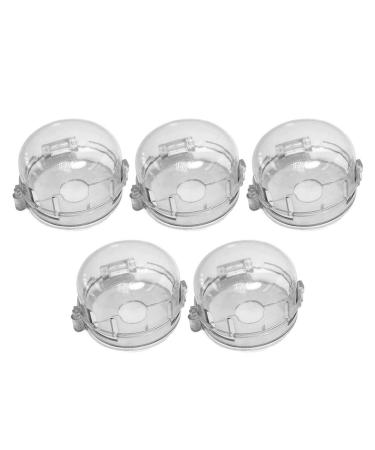 TOYANDONA Clear Stove Knob Covers 5pcs Universal Oven Stove Gas Knob Cover Child Safety Children Kitchen Stove Gas Knob Covers Protection Gas Safety Case Stove Knob Case for Kitchen Baby Kid