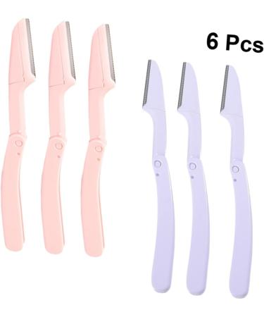 FRCOLOR 12 Pcs Eyebrow Shaving Tool - Facial Hair Remover & Eyebrow Shaper Razor for Flawless Beauty - Purple Cosmetic Trimmer - Buy Online on GoSupps.com