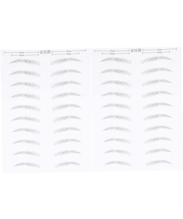 Balacoo 4 Sheets Pairs Black Makeup Artificial Eyebrow Patch Brow Tatoo Eyebrow Stickers Eyebrows 3d Make up - Buy Online on GoSupps.com