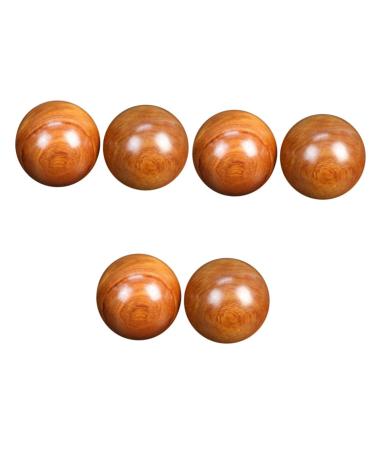 INOOMP 3 Pairs Hand Exerciser Massage Ball Hand Massage Balls Baoding Fitness Ball Baoding Balls Chinese Baoding Balls Meditation Balls Hand Massagers Old Asia Wrist Wooden