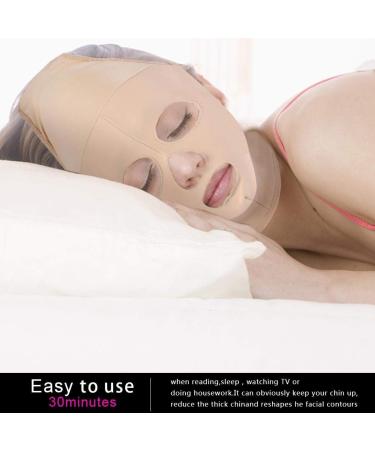 Face Lifting Mask - Full Coverage V-Line Strap for Double Chin & Wrinkle Care | International Shipping Available - Buy Online on GoSupps.com