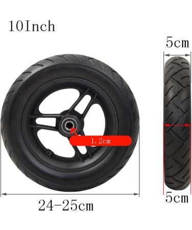 Wheelchair Front Wheel 1 Pair Electric Wheelchair Front Wheels 10Inch Heavy Duty Replacementer Wheel Wheelchair Solid Tire for Rollator - Buy Online on GoSupps.com