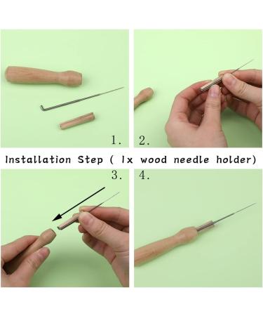 QMNNMA Felting Needles Kit - 8 Needle Tool, 36/38/40 Gauge Needles, Foam Mat, Scissors & Pins for Needle Felting - Beginner to Professional Supplies - Buy Online on GoSupps.com