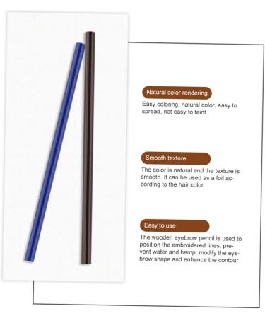 FOYTOKI 8pcs Eyebrow Pencil Eyeliner Eyebrow Makeup Pencil Eyeliner Pencil Brow Pencil and Brush Pens Wooden - Buy Online on GoSupps.com