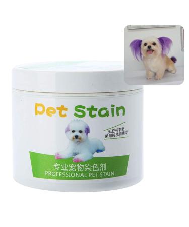 Livecity 100ml Professional Pet Stain Cat Dog Hair Dye Cream Coloring Agent for Stylish Pet Charming Purple