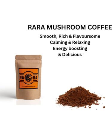 RARA RELAX Mushroom Coffee - 200g Instant Arabica Coffee Blend with Reishi (80 servings) - Buy Online on GoSupps.com