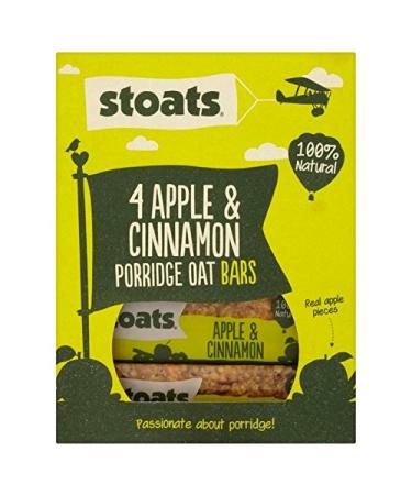 Stoats Apple & Cinnamon Oat Bars 4Pk 200g (Pack of 6)
