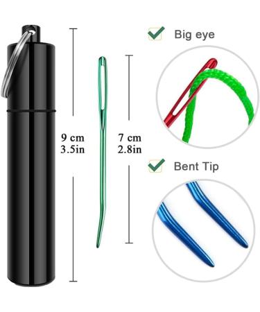 YKLBD 12 Pieces Large Eye Bent Tapestry Needles Set with Aluminum Storage Tube - Buy Online on GoSupps.com