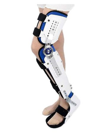 Adjustable Hip Joint Fixation Bracket Reusable Thigh Knee Ankle Foot Supports Brace Leg Orthosis Splint Portable Abduction Hinge Foot Orthotics Suitable For Stable Fractures Ligament Injuries Ankle Left