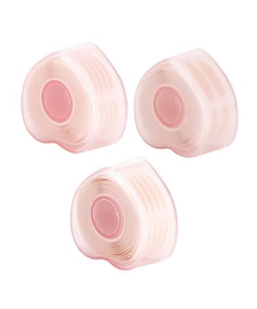 minkissy 3rolls Double Eyelid Sticker Big Eye Tools Self- Adhesive Eye Tapes Double Eyelid Tapes Natural Eyelid Tape Invisible Eyelid Lift Strips Pink Tape Protective Film Lace Woman Simple