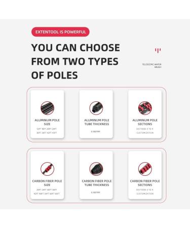FLEAGE Brushes Window Cleaning Poles Photovoltaic Cleaning Equipment 180 Azimuth Adjustment and Cleaning Suitable for High-Rise Door and Window Glass/Yard Cleaning Convenience/Safety/9 M/29.5 Ft - Buy Online on GoSupps.com