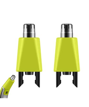 2 Pack Nose Hair Replacement Heads Blade Compatible with Philips Norelco One Blade & One Blade pro Shaver