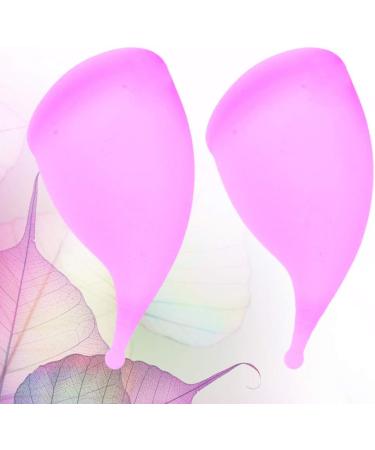 Exceart Menstrual Cup Set - 2 Silicone Period Cups in Pink & Purple | Leak-Proof Durable Monthly Collectors for Women - Buy Online on GoSupps.com