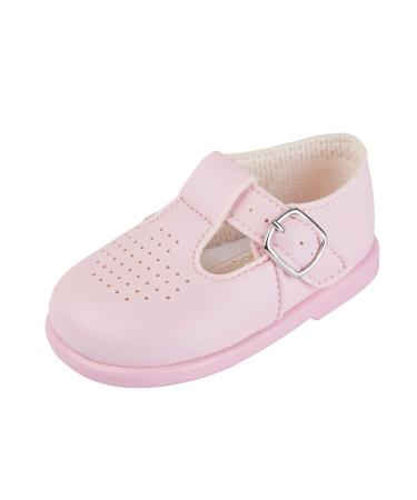 Early Days Baypods Toddler Shoes with Hard Sole Baby Boys & Girls First Walking Shoes with Anti-Slip Sole First Walkers 2 UK Child Pink