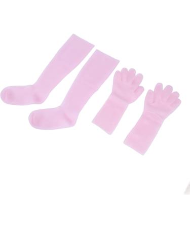 Silicone Gel Spa Socks 2 Pairs Moisturizing Gloves Socks Set for Repairing Softening Dry Cracked Hand Feet Extended Silicone Moisturizing Gloves Socks (1) - Buy Online on GoSupps.com