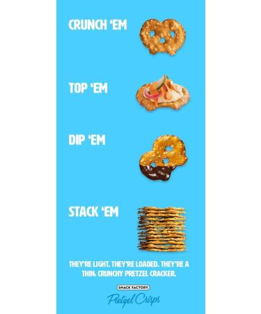 Snack Factory Pretzel Crisp Pretzel Crisps - Original 200 Grams & Pretzel Crisps Garlic Parmisan 200g Pretzel Crisps + Pretzel Crisps - Buy Online on GoSupps.com