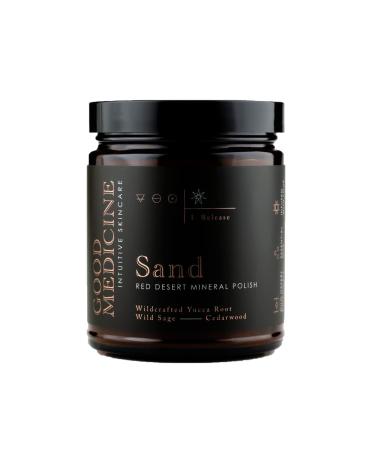 Good Medicine Beauty Lab Sand Red Mineral Polish for Body & Face - Deep Exfoliator Scrub with Desert Mineral Sand - Natural Ingredients - Skincare for Women and Men (9 oz)