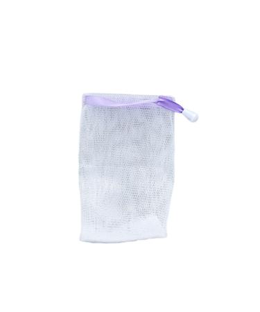 Allayu Gel soap bags facial cleanser mesh bath bubble net hand wash for body foaming delicate household supplies Purple