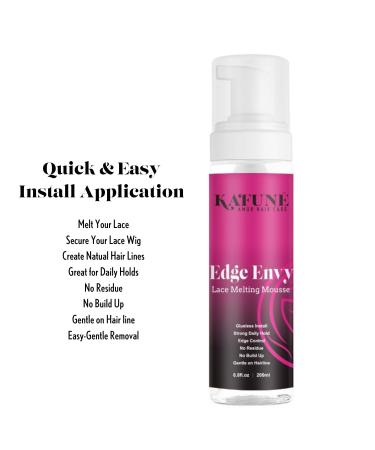 Edge Envy Lace Melting Mousse 6.8oz - Extreme Firm Hold No Residue Long Lasting Lace Wig Formula - Undetectable Natural Look - Buy Online on GoSupps.com