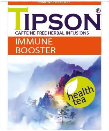 Tipson Immune Booster Tea x (4) - 20 Foil Envelope Bags - Basilur - Buy Online on GoSupps.com