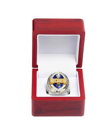 Lluch 2023 FFL Champion Ring Fantasy Football Award CHAMPIONSHIP RUND RUGBY League Fan Gifts Souvenir Office Friend Vitrine Ornaments Silver 14#