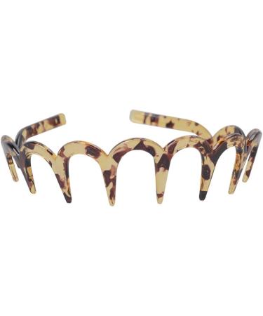TQUXNGA Stable Brown Acrylic Headband U Shape Headband s Tooth Hair Comb Hair Tiara Jewelry Headwear Gift for Girls Women 1 - Buy Online on GoSupps.com