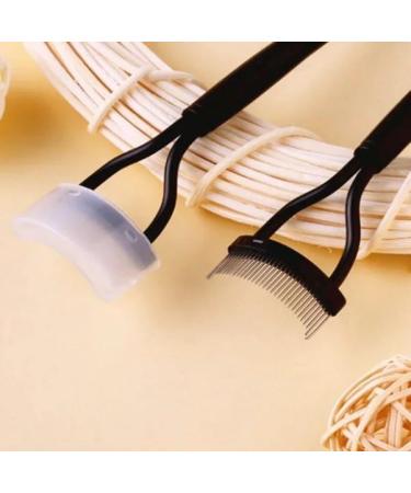 Shop Foldable Eyelash Curler with Metal Teeth - Black Eyelash Separator for Perfect Makeup - Buy Online on GoSupps.com
