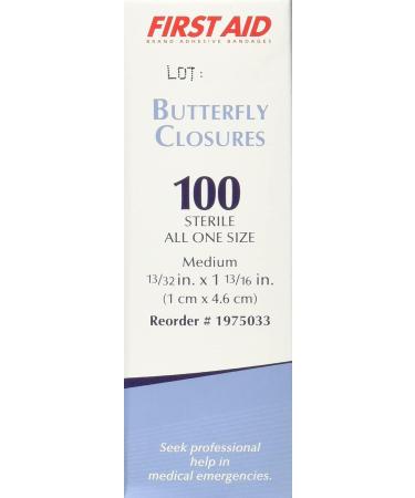 Medique Products 60233 Butterfly Bandage Medium - First Aid Adhesive Bandages - Buy Online on GoSupps.com