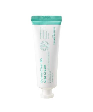 VILLAGE11FACTORY Cica Cream, Centella Soothing and Repairing Cream for Dry and Irritated Skin, Moisturizer, Anti-Wrinkles, Lightweight, Relieves Irritated Skin, Fragrance Free, Dermatologically Tested, 1.69 fl oz 50ml