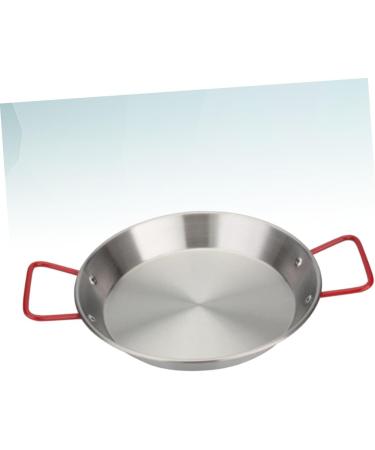Alipis 2pcs Non-Stick Paella Pan Baking Dish with Lid Stainless Steel Skillet Frying Pan with Egg Pasta Kitchen Gadget Chinese Wok Pan Steel Cook Pan Mini Wok Fried Chicken Plate Outdoor 20*16CMx2pcs Silverx2pcs - Buy Online on GoSupps.com