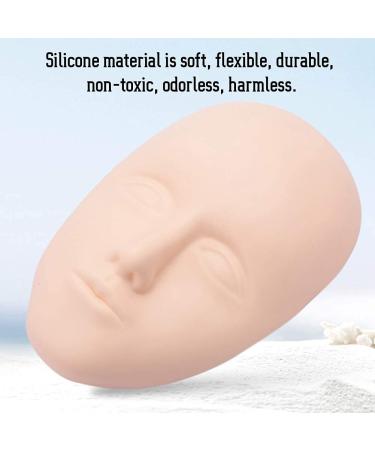 Silicone Face Exercise Head for Makeup Practice - Eyebrow Lips & Eyelash Extensions - Buy Online on GoSupps.com