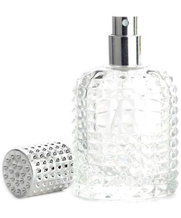 Enslz Perfume Fragrance Cologne Atomizer Empty Refillable Glass Bottle Fine Mist Silver Sprayer 50ml (Silver) - Buy Online on GoSupps.com