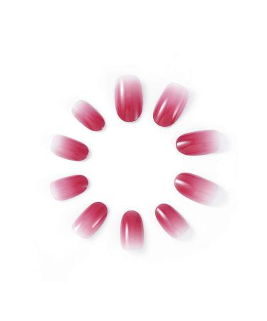 Brishow Sarg-Falsche Nails - Short Oval Color Gradient Press-On Nails Full Cover Acrylic - 24 Pieces for Women & Girls - Buy Online on GoSupps.com