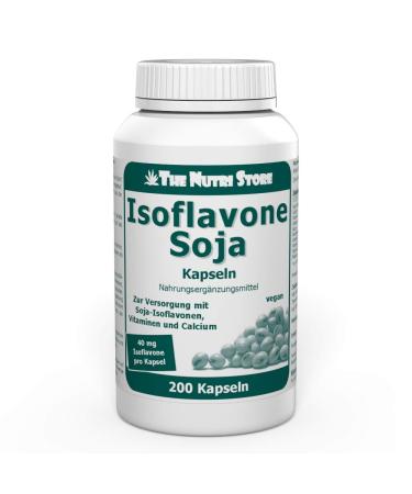 Isoflavones Soya 40 mg vegan capsules 200 pcs. - For the supply of soya isoflavones vitamins and calcium