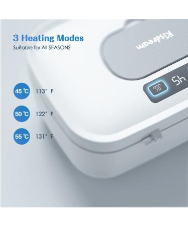 Kisdream Baby Wipe Warmer - Fast Heating in 15min | Precise Temperature Control | Large Capacity for Adult & Cloth Wipes - Buy Online on GoSupps.com