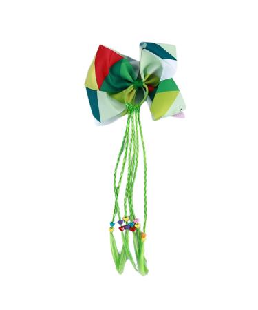 1920s Headband Handmade Hair Ropes Girl Rubber Band Cute Hair Tie Bow Knot Elastic Hair Band Women Girls Hair Accessories Headband (Size : Green)