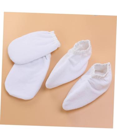 Ipetboom Warming Gloves 2 Pairs Take a Bath Insulation Cotton White Warm Gloves - Buy Online on GoSupps.com