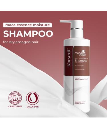 Karseell Shampoo for dry hair 500ml moisturizing shampoo Maca Essence Hair shampoo for hair All hair types - Buy Online on GoSupps.com