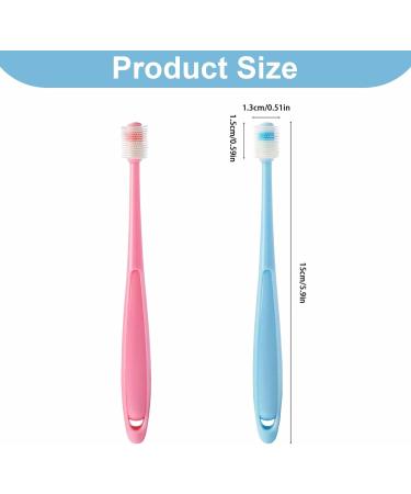 2 Pcs Dog Cat Toothbrush 360 Degree Soft Silicone Pet Toothbrush Small Puppy Kitten Toothbrushes Tiny Soft Dog Toothbrush Cat Dental Care Deep Clean Pet Teeth Cleaning Kit for Dogs Cleaning Mouth - Buy Online on GoSupps.com