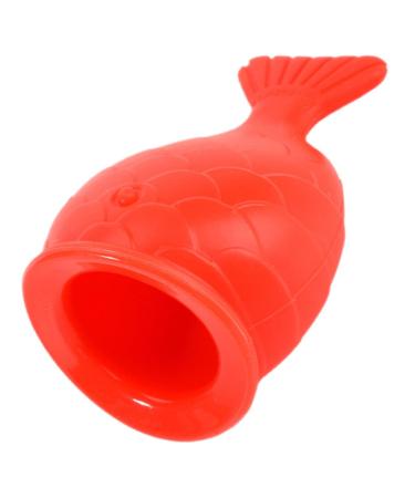 Baluue Repulpeur L vres Silicone Forme Poisson Outil Beaut Femme Repulpant L vre Puissant Usage Facile Adoucit Et Lisse La Peau Design Original Rouge